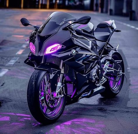 Purple Motorcycle, Purple Bike, Pink Motorcycle, Biker Photography, Motocross Love, Image Moto, Motorcross Bike, Fantasy Cars, Custom Street Bikes