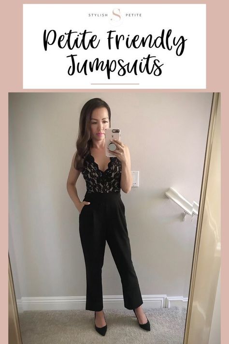 Cute petite jumpsuits! Click through for outfit details. Outfits For Petite, Outfit Petite, Quick Fashion, Stylish Petite, Spring Outfits Men, Petite Fashion Tips, Petite Jumpsuit, Fashion Hacks, Spring Outfits Women