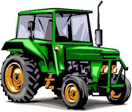 Tractor Clipart, Tractor Art, School Scrapbook Layouts, Tractor Party, Farming Equipment, Automotive Artwork, School Scrapbook, Cartoon Logo, Farm Tractor