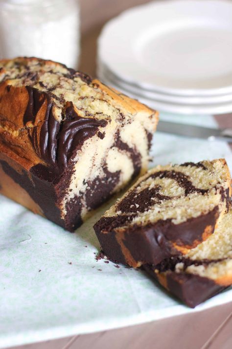 Marble Pound Cake, Marble Cake Recipes, Marble Cake, Pound Cake Recipes, Savoury Cake, Sweets Treats, Pound Cake, Coffee Cake, Just Desserts