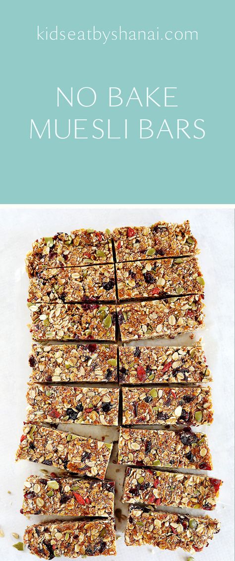 Healthy Muesli Bar Recipe, Kids Baking Ideas, Muesli Bar Recipe, Muesli Slice, No Bake Granola Bars, Muesli Bars, Kids Baking, Healthy Bars, Health Bar