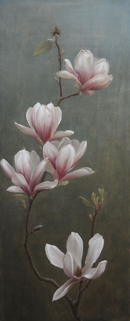 Image Zen, Blossoms Art, Cat Air, Magnolia Flower, Flower Art Painting, Pablo Picasso, Acrylic Art, 그림 그리기, Flower Drawing