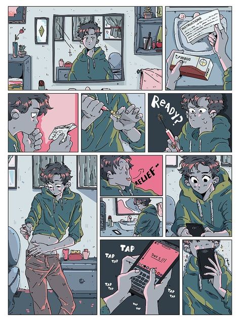 Trans Comic, Mirror Poster, Alone Happy, Trans Art, Trans Boys, Happy Pride Month, Lgbt Art, Queer Art, Happy Pride