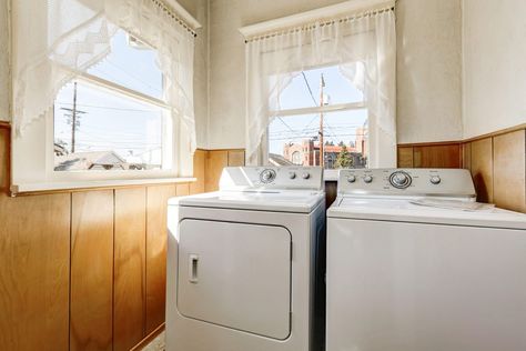 Painted Washer Dryer, Laundry Room Makeover Ideas, Ventless Dryer, Room Makeover Ideas, Single Wide, Best Appliances, Small Laundry, Laundry Room Makeover, Makeover Ideas