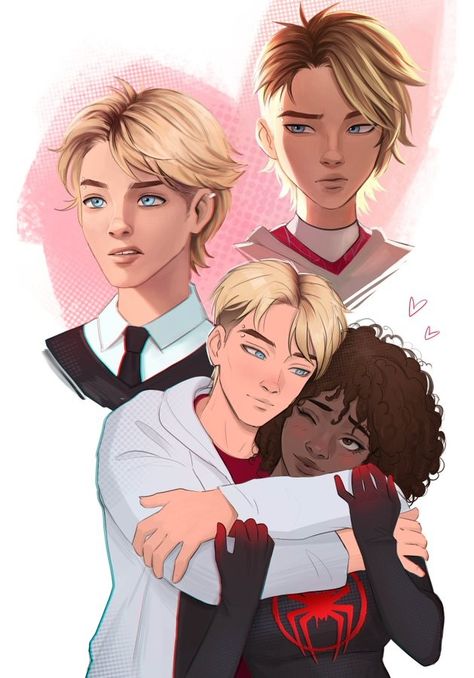 Miles Genderbend, Gwen Stacy Genderbend, Spiderverse Genderbend, Miles Morales Genderbend, Miles Morales Movie, Spiderverse Miles, Sipder Man, Gwen Stacy Comic, Miles And Gwen