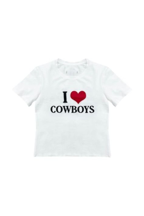 cowboys of habit black, white, and red "i love cowboys" graphic slogan t-shirt 👢 #cowboysofhabit #graphictee #slogantee #cowboys #instagram #tshirt #tee #babytee I Love Cowboys, Cowboy Graphic, Slogan T Shirt, Cowboys Shirt, Slogan Tee, White And Red, Infant Tees, Graphic Tshirt, Graphic Tees