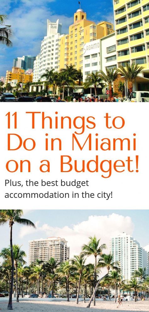 Visit Miami on a Budget - A budget travel & backpackers guide to Miami & Miami Beach. Chill on South Beach and explore Little Havana on a budget! Miami Trip Packing Lists, Miami On A Budget, Visiting Miami, Traveling Usa, Miami Trip, Miami Travel Guide, Things To Do In Miami, Miami Vacation, Travel Fund