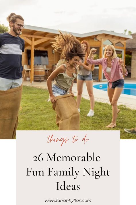 Ever thought of doing an at-home fashion show, talent show or cook-off for family night? Check out my top 26 ideas for fun family night activities. Family Night Ideas, Family Night Activities, Ideas For Fun, Night Activities, Camping Set Up, Night Show, Drive In Movie, Cook Off, Family Cooking