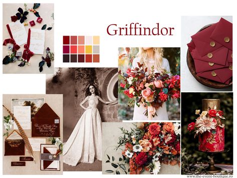 Gryffindor Wedding Theme, Gryffindor Wedding, Theme Inspiration, Wedding Theme Inspiration, Harry Potter Wedding, Ravenclaw, Wedding Themes, Wedding Theme, Special Day