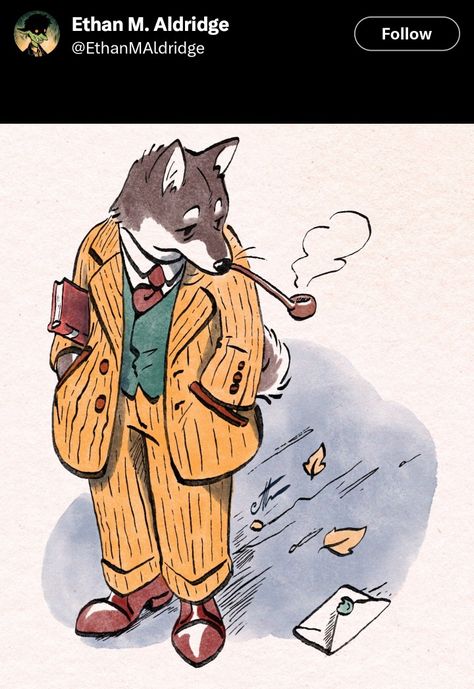 Cowboy Detective, Red Riding Hood Art, Dapper Dogs, Dog Sketch, Animal Doodles, Funny Drawings, Photoshop Art, Cartoon Character Design, Art Tutorials Drawing