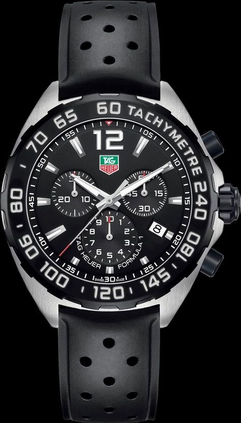 Tag Huer, Tag Heuer Formula 1, Tag Heuer Formula, Tag Heuer Watch, Black Quartz, Seiko Watches, Tag Heuer, Men's Watch, Breitling Watch