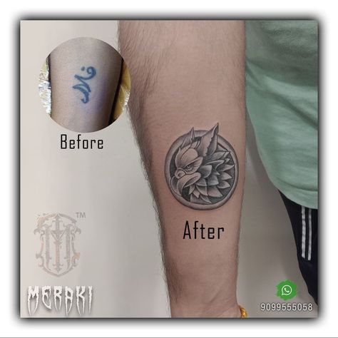 Check out this amazing Cover-up tattoo #coveruptattoo #coverup #coveruptattooidea #merakitattooindia #tattoo #tattooideas #phoenix #merakinailartindia #phoenixtattoo #merakitattooahmedabad #tattoostudioinvastrapur #tattoostudionearme #besttattoos Visit studio for new ideas about cover up your old tattoo Call/whatsapp : 9099555058 Old Tattoos, Phoenix Tattoo, Cover Up Tattoo, Call Whatsapp, Tattoo Studio, New Ideas, Paw Print Tattoo, Cool Tattoos, Phoenix