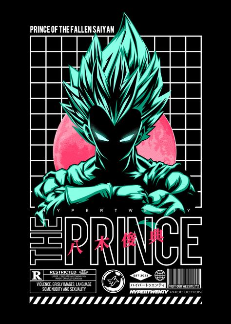 Dbz Poster, Vegeta Artwork, Vegeta Art, Saiyan Prince, Vegeta Dragonball, Prince Vegeta, Manga Poster, Dbz Vegeta, Super Saiyan Vegeta