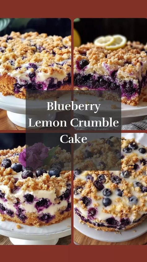 Blueberry Lemon Crumble Cake – Flavor Blaze Blueberry Crumble Coffee Cake, Crumble Coffee Cake, Blueberry Crumble Cake, Blueberry Cake Recipes, Blueberry Coffee Cake, Crumble Cake, Recipe Journal, Blueberry Crumble, Spring Desserts