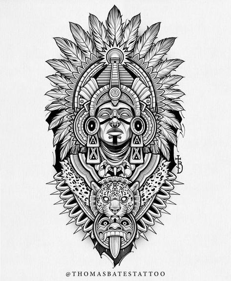 Maya Art Drawing, Mayan Animals, Mayan Tattoos Sleeve, Aztec Tattoo Mexican For Women, Aztec Gods Tattoo, Aztec Sun Tattoo, Aztec Eagle Tattoo, Maya Tattoo, Aztec Warrior Tattoo