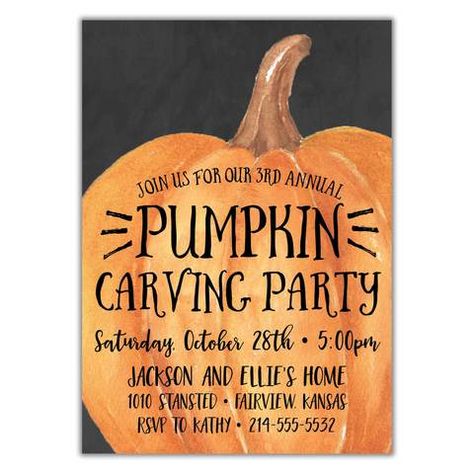 Pumpkin Carving Invitation from BrownPaperStudios.com Pumpkin Carving Party Invitations, Halloween Costume Party Invitations, Costume Party Invitations, Pumpkin Carving Contest, Pumpkin Carving Party, Pumpkin Carving Templates, Pumpkin Party, Halloween Party Invitations, Theme Halloween