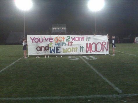 Playoff game vs Eastmoor Academy! Playoff Run Through Banner, Cheer Banners, Football Banners, Spirit Posters, School Spirit Posters, Cheer Posters, Football Ideas, Cheer Signs, Football Banner