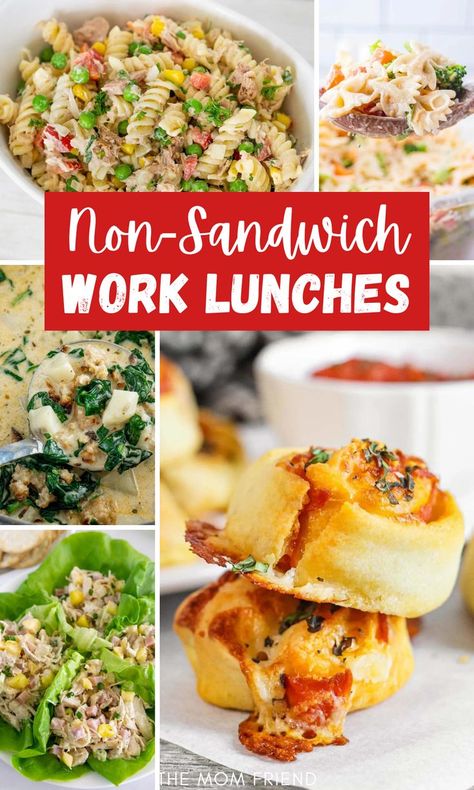 Non-sandwich lunches for adults. Lunches For Adults, Healthy Cold Lunches, Easy Packed Lunch, Easy Lunches For Work, Non Sandwich Lunches, Easy Meal Prep Lunches, Lunch Ideas For Work, Healthy Packed Lunches, Healthy Lunches For Work