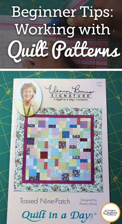 I remember when I first began quilting, I had such great expectations of what I could do. The true fact of the matter was however, I needed to learn the ins and outs of quilting first. I needed to learn how to choose my fabric, what tools and supplies I would need, what my seam allowance should be, how to choose and read a pattern, and so on. How To Read A Quilt Pattern, Beginners Quilt, Block Quilt Ideas, Quilt Videos, Beginner Quilting, Quick Quilts, Patchwork Blocks, Beginning Quilting, True Fact