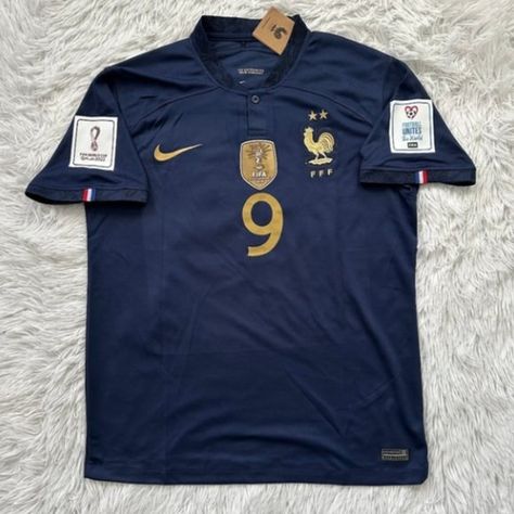 Olivier Giroud - France Soccer Jersey Giroud France, France Football Shirt, Blue Soccer Jersey, France World Cup, France Soccer Jersey, France Jersey, France Soccer, Football Jersey Outfit, Olivier Giroud