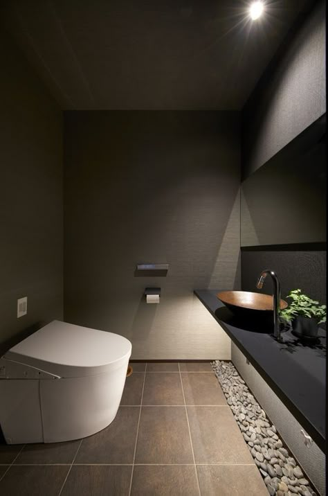 Japanese Toilet Design, Japanese Restaurant Interior, Small Downstairs Toilet, Japanese Restaurant Design, Japanese Bathroom, Toilet Room Decor, Japanese Toilet, New Bathroom Ideas, Modern Toilet