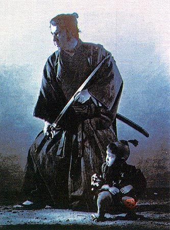 Lone Wolf and Cub: Ogami Itto & Daigoro (son) 子連れ狼 Kungfu Hustle, Shogun Assassin, Vendetta Tattoo, Movie Critic, Lone Wolf And Cub, Japanese Art Samurai, Epic Film, Feudal Japan, Samurai Artwork