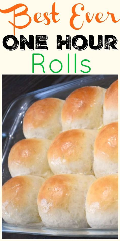 Best Ever One Hour Rolls - Lou Lou Girls 1 Hour Yeast Rolls Recipe, One Hour Rolls Recipe, One Hour Dinner Rolls Recipe, Easy Rolls Recipe Quick, Quick Yeast Rolls Recipe, Easy Yeast Rolls Recipe, One Hour Bread, One Hour Rolls, Quick Rolls Recipe