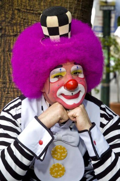 Clown Platanito poses during a photo session on July 14 2010 in Mexico City Mexico Mexico City Mexico, Clowning Around, Roaring 20s, Photo Session, Mexico City, The Fool, Photo Sessions, Ronald Mcdonald, A Photo