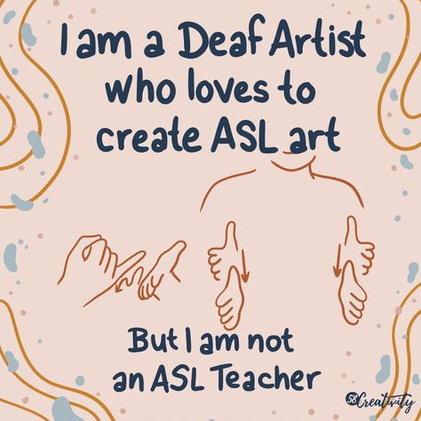 Welcome to my world of artistic expression through sign language! I'm not an ASL teacher, my content isn't focused on teaching ASL.… | Instagram Blanket Illustration, Creativity Logo, Light Orange Background, Asl Teacher, Sign Languages, Coffee Sweater, Changing Leaves, American Sign Language, Artistic Expression