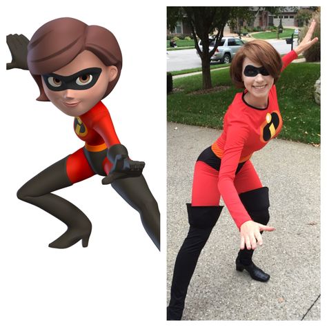 Mrs. Incredible Miss Incredible, Pixar Costume, Incredibles Costume, Mrs Incredible, October Outfits, Spooky Halloween Decorations, Disney Cosplay, Cosplay Diy, Disney Costumes