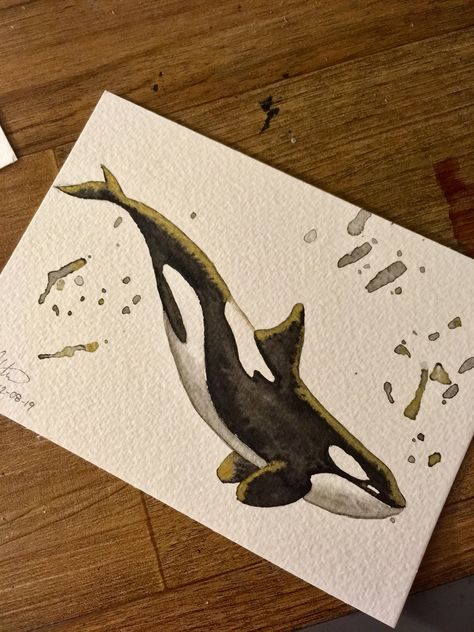 Whale Drawing, Dutch Still Life, Whale Painting, Still Life Paintings, Watercolor Whale, Seni 2d, Whale Art, Life Paintings, Seni Cat Air