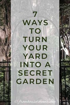 Secret gardens are a beautiful way of garden landscaping that will create your dream garden in your backyard. Find out what you need to include in your garden design (like garden paths and patios) to make your beautiful backyard garden a reality. | Gardening For Beginners Fruit Garden Design, Secret Garden Ideas, Learning Makeup, Eating Room, Wohne Im Tiny House, Charleston Gardens, Pretty Sick, Backyard Shade, Backyard Plan