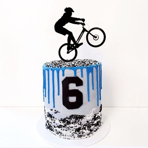 Bmx Cake, Mountain Bike Cake, Bike Cake, 6th Birthday Boys, 1st Bday Cake, Bike Cakes, Bike Adventure, 6th Birthday Cakes, Birthday Party At Home