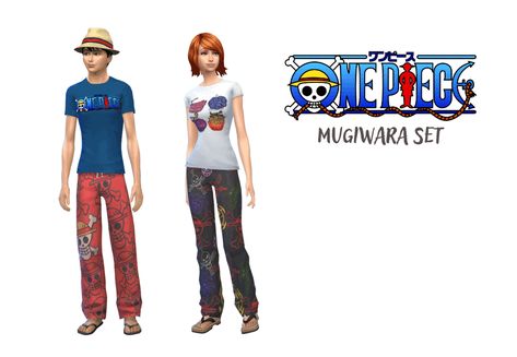 One Piece Sims 4 Cc, One Piece Sims 4, Sims 4 One Piece Cc, Sims 4 One Piece, Female Body Types, Body Types Women, Pj Bottoms, One Piece Man, Anime Clothing