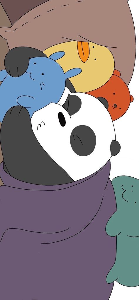 Panda Background, Wallpaper And Lockscreen, We Bare Bear, We Bare Bears Wallpapers, 2160x3840 Wallpaper, Cartoon Disney, Wallpaper Doodle, Cute Tumblr Wallpaper, Cute Pastel Wallpaper