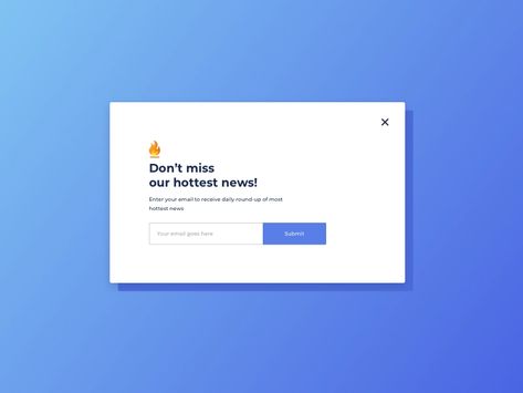 Ux Design Principles, Subscribe Form, Ui Design Website, Pop Up Window, Sketch App, Health Design, Ui Inspiration, Design Ui, Inspiration Boards