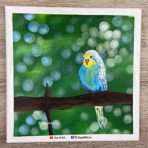 Bird Acrylic Painting, Step By Step Acrylic Painting, Acrylic Painting For Beginners, Painting For Beginners, Acrylic Painting Tutorials, School Room, Mini Canvas Art, Acrylic Painting On Canvas, Painting Art Projects