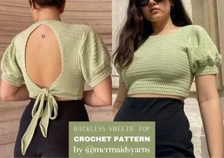 Mermaidsyarns - Etsy Open Knit Crochet Top, Crochet A Dress, Crochet Making, Crochet Top Outfit, Fall Crochet Patterns, Fall Crochet, Confection Au Crochet, Mode Crochet, Afrikaanse Mode