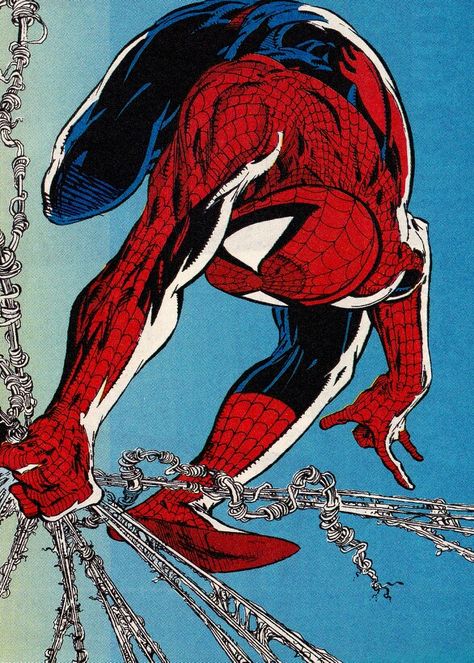 McFarlane Eric Larsen Art, Spider Man Tattoo, Erik Larsen, Comic Pics, Spiderman Comic Art, All Spiderman, 50 Anniversary, Univers Marvel, Todd Mcfarlane