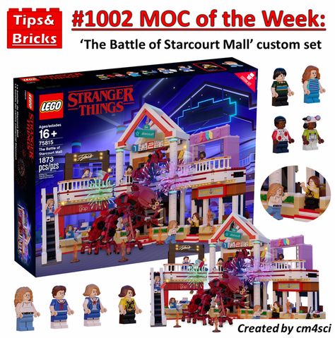 Stranger Things Lego Set, Stranger Things Lego Ideas, Lego Stranger Things Moc, Stranger Things Lego, The Battle Of Starcourt, Starcourt Mall, The Mind Flayer, Stranger Things Halloween Party, Best Funko Pop