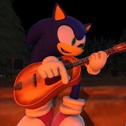 The Hedgehog, Playing Guitar, Sonic The Hedgehog, Sonic, Guitar