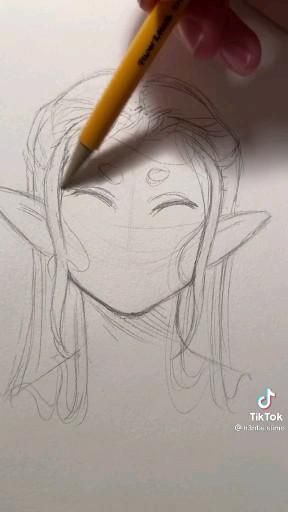 How to draw a female Elf 🧝🏻‍♀️ [Video] | Art drawings sketches simple, Art tutorials drawing, Sketchbook art inspiration Elf Drawing Tutorial, Elf Aesthetic Drawing, Video Drawing Tutorials, Drawing Sketches Videos, Anime Drawing Sketches Tutorial, How To Draw An Elf, Anime Elf Drawing, Elf Art Sketch, Elf Drawing Reference