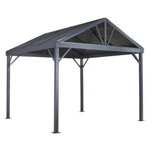 Yardistry 13 ft. x 11 ft. Cedar Carolina Pavilion-YM11726 - The Home Depot Steel Roof Panels, Diy Gazebo, Screened Gazebo, Pergola Diy, Aluminum Gazebo, Steel Roof, Patio Pergola, Sun Shelter, Hardtop Gazebo