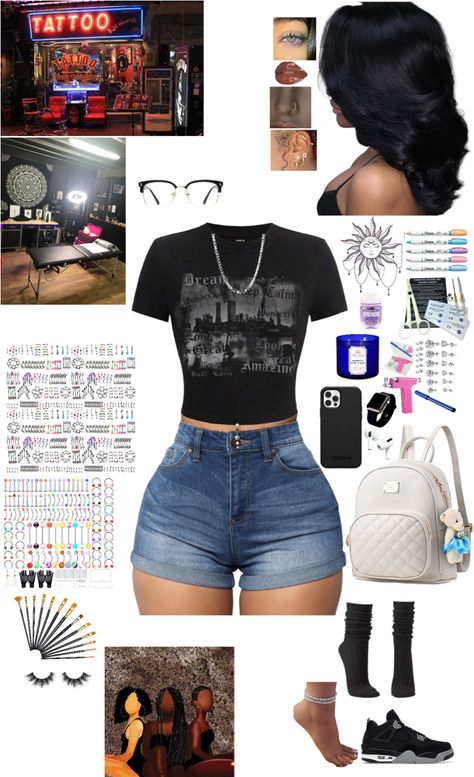 Cute Outfits Summer Black Women Baddie, Baddie Short Outfits, Cute Summer Outfits Baddie, Baddie Summer Fits Black Women, Summer Baddie Outfits Casual Shorts, Shuffles Outfits Baddie, Baddie Summer Outfits Black Women, Baddie Outfits Casual Street Style Swag Summer, Summer Outfits Black Woman Baddie Shein