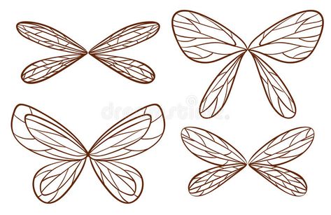 Simple Fairy Wings, Fairy Wings Aesthetic, Fairy Wings Drawing, Wings Sketch, Simple Sketches, Diy Wings, Fairies Photos, Wings Drawing, Dragonfly Wings