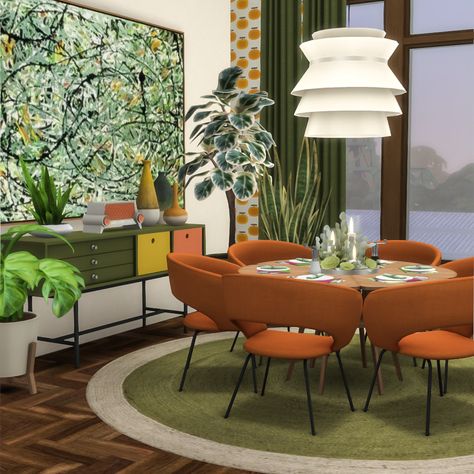 Sims 4 Cc 70's, 70's Furniture, Best Sims 4 Cc, Cc Packs, 70s Furniture, 70s House, 70s Home, Sims 4 House Design, Casas The Sims 4