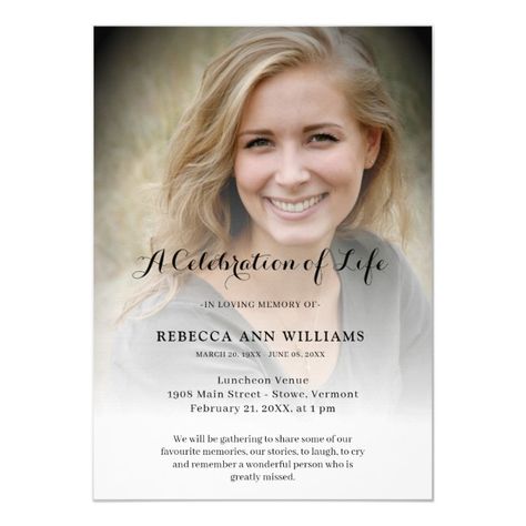 Celebration Of Life Invitations, Memorial Service Invitation, Kraft Paper Wedding, Memorial Program, Memorial Cards, Memorial Service, Wedding Paper, Sympathy Cards, Zazzle Invitations