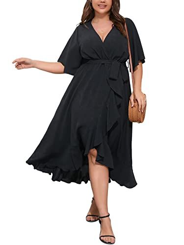 Cocktail Dress Short, Ruffle Long Dress, Maxi Dress Short, Plus Size Wedding Guest Dresses, Fall Fashion Dresses, Plus Size Maxi Dress, Plus Size Mini Dresses, Plus Size Cocktail Dresses, Fall Wedding Guest Dress