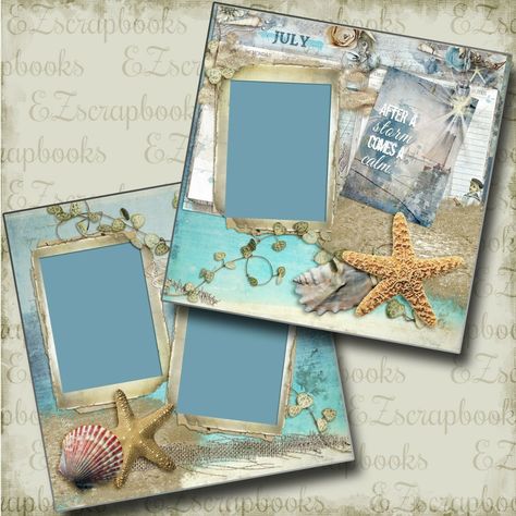 EZscrapbooks Quick Pages Scrapbooking has never been easier or more affordable!  Just add your photos!  Our custom designed, 12" X 12" premade scrapbook pages offers you amazing looking scrapbooks without having to spend hours to complete a single layout!  We have over 1000 designs that are all professionally printed! Beach Scrapbook Layouts, Simple Scrapbook, Mermaid Dreams, Thanksgiving Theme, Premade Scrapbook, 12x12 Scrapbook, Printed Pages, Travel Scrapbook, Art Pages