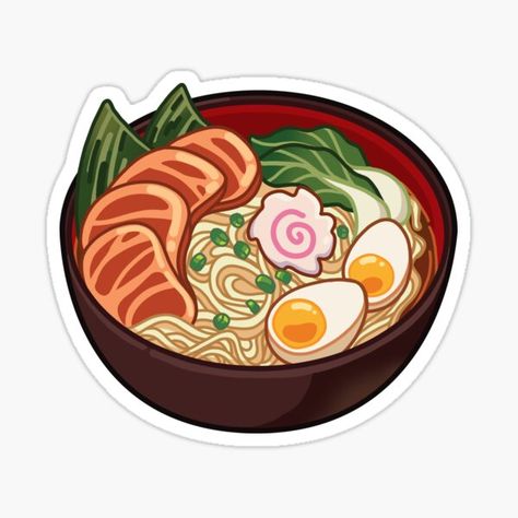 Ramen Aesthetic Art, Anime Ramen Bowl, Bowl Of Ramen Drawing, Ramen Drawing Cute, Studio Ghibli Ramen Bowl, Ramen Bowl Painting, Cute Ramen Drawing, Ramen Drawing Simple, Ramen Bowl Drawing